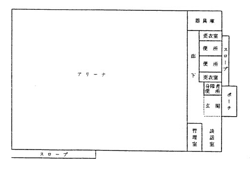 中島村体育センター【平面図】 『中島村体育センター【平面図】』の画像