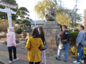 『川田神社（狛犬）にて』の画像